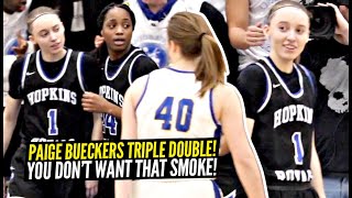 Paige Bueckers WANTS ALL THE SMOKE!! Goes Off For CRAZY Triple Double In Front of UCONN Coach!!