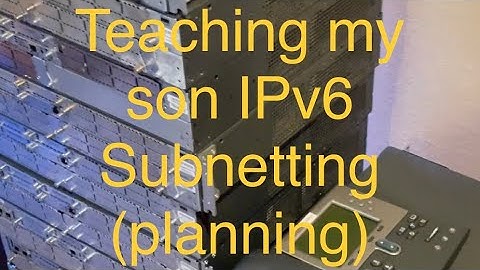 IPv6 Subnetting (planning) - teaching my son @aarontechtalk