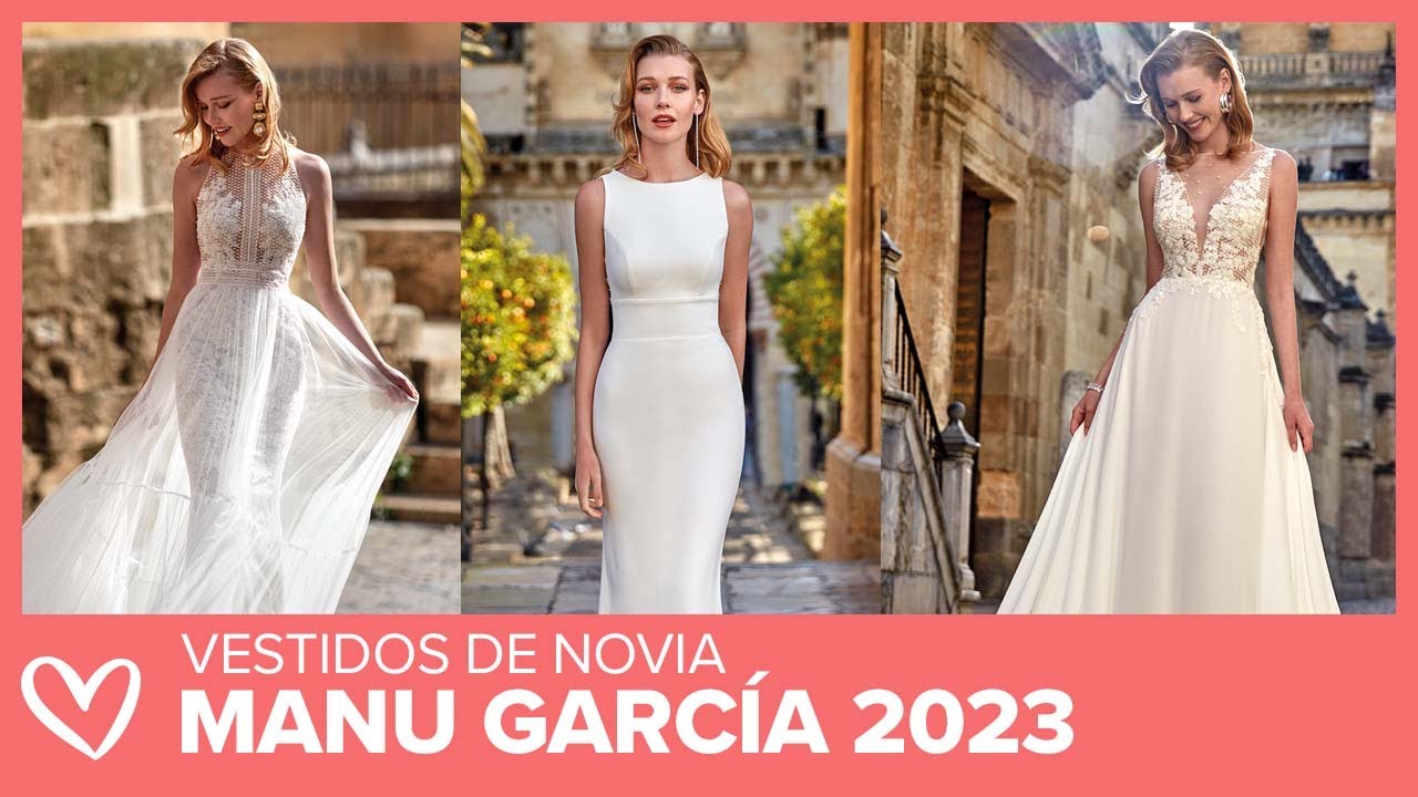 10 detalles de los vestidos de novia Manu García 2023