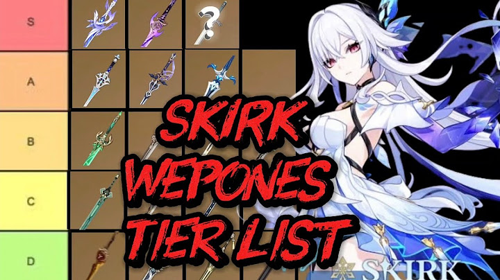 Best Weapons for Skirk!!Genshin Impact 5.7