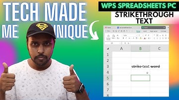 How to strikethrough text in wps spreadsheets | strikethrough text in wps spreadsheet pc