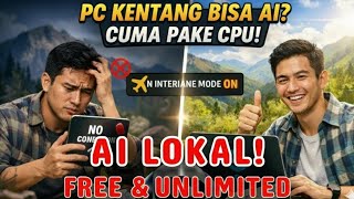PC KENTANG JADI MESIN AI! Cara Generate Gambar Tanpa VGA (FastSD CPU Tutorial)