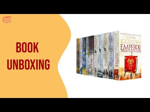Conn Iggulden Emperor &amp; Conqueror Series 10 Books Collection Set God of War - Book Unboxing