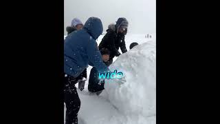 Throwing 100LB Snowball Into River! Shocking End