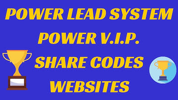 How to Make Power Lead System Website with Power VIP Share Codes