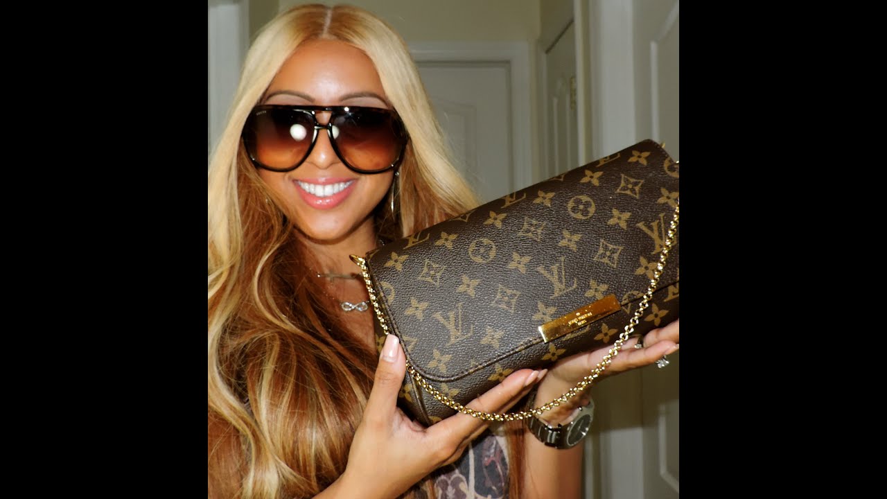 Review of = Louis Vuitton - Favorite MM, What's in my bag & outfit
