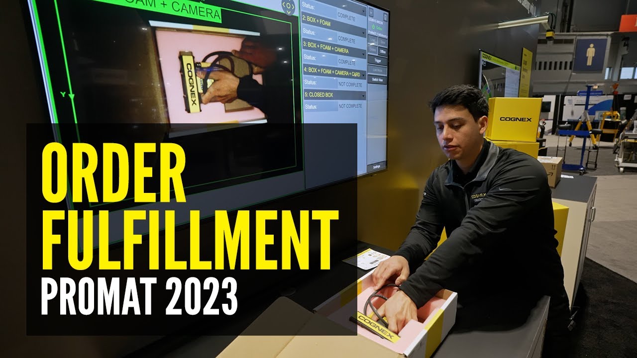Order Fulfillment with In-Sight 2800 Detector & 3D-A1000 Dimensioning System - Promat 2023 | Cognex