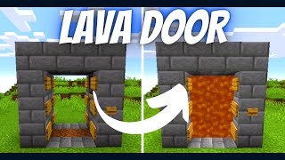 ✓Minecraft: How to build Automatic Lava Door - Lava Door Tutorial