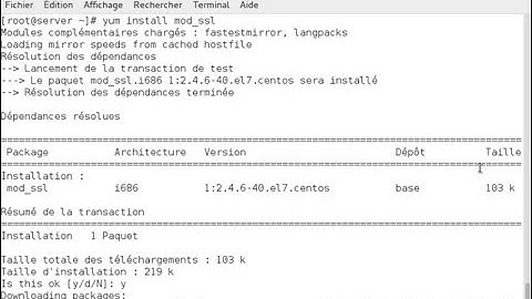 CentOS 7 : Configuration du serveur web securisé (HTTPS)