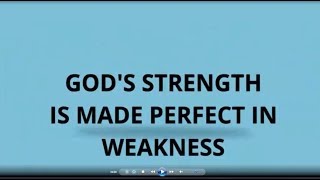 Perfect Strength In Perfect Weakness - Bro William Marrion Branham