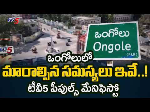 ఎన్నికల వేళ ఒంగోలు ప్రజల గళం | Ongole Ground Reality And Public Demands | TV5 Peoples Manifesto - TV5NEWS