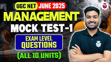 UGC NET 2025 Management Exam Level Questions | Paper 2 Management All 10 Units Important Questions