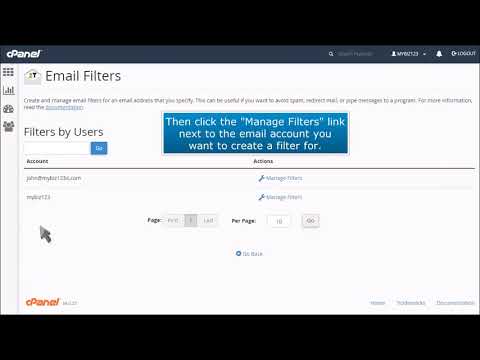 cPanel: How to Setup Email Filters