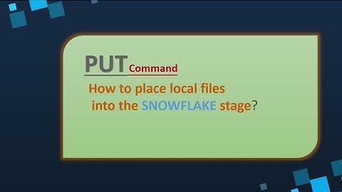 PUT command: Put multiple local files into the snowflake stage(user stg, table stg and named stg)