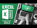 MOS Exam Excel 2013 Practice Test