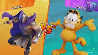 SHREDDER vs GARFIELD - Nickelodeon All-Star Brawl 2021 (Claw Rushdown vs Lasagna Power Archive) screenshot 2