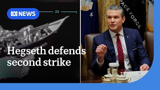 Pete Hegseth says he 'didn't stick around' for follow-up strike on Venezuelan boat | ABC NEWS