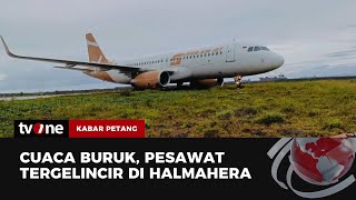 Video Amatir Pesawat Tergelincir Akibat Cuaca Buruk | Kabar Petang tvOne