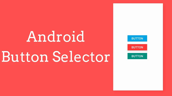 Android button design using selector