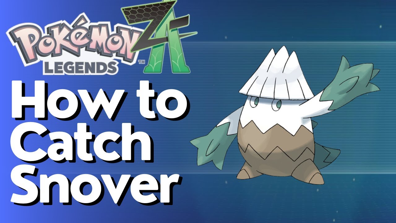 Как найти и поймать Сновера в Pokemon Legends Z-A