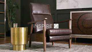 Brayden Mid-Century Wood Arm Recliner by iNSPIRE Q Modern