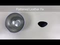 Fixing a Flat Leather Eyepatch with Water