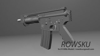 Blender 3D - Automatic Pistol Speed Modeling.