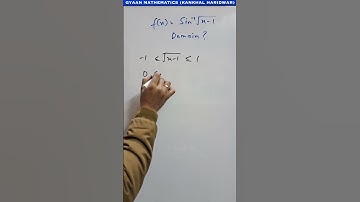 Domain of Inverse Trigonometric function class12th #maths #concept #shorts