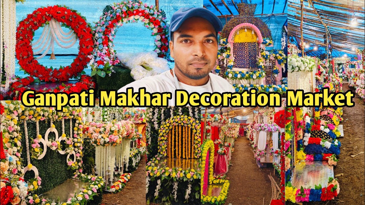 Ganpati Decoration Market Miraroad Mumbai | Ganpati Makhar Market Mumbai
