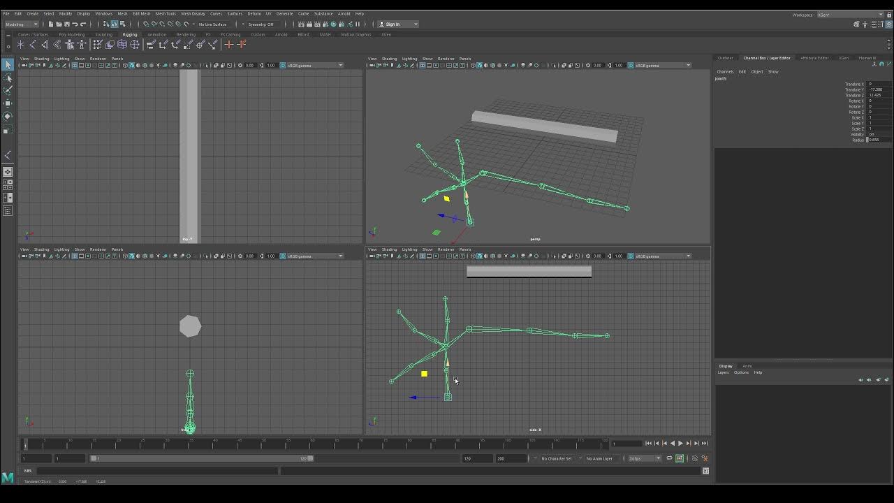 maya EN creating joints YouTube