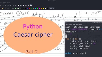 Python Basics - 23 - practice - Caesar Cipher - part2