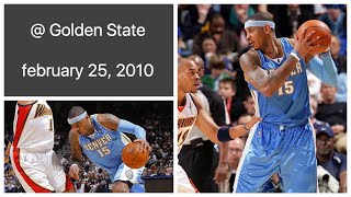 Carmelo Anthony 27 pts @ Golden State Warriors Highlights (february 25, 2010)