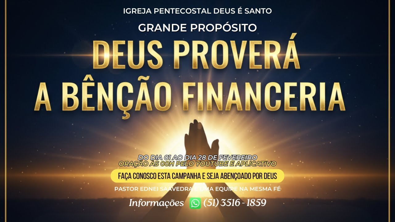 PROGRAMA VENCENDO PELA FÉ - CAMPANHA DEUS PROVERÁ O MILAGRE FINANCEIRO