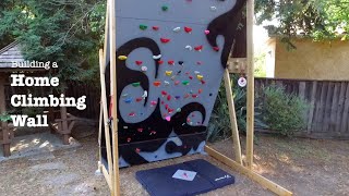 Building a Freestanding Home Climbing Wall (timelapse)