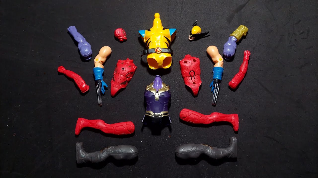 AVENGERS TOYS/ACTION FIGURES/WOLVERINE/IRONMAN/THANOS/ASSEMBLE TOYS 
