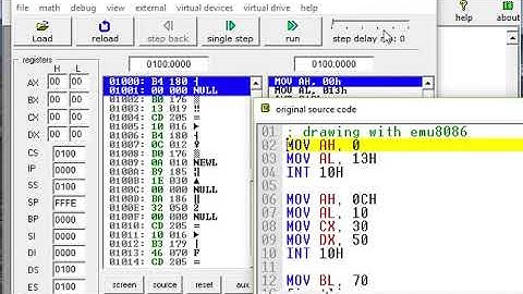 Drawing with Emu8086 - x86-16 - Part 2