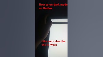 How to on  dark mode on Roblox #music