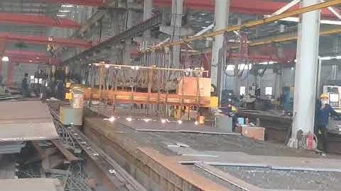 Multi-torch CNC Cutting Machine for Automatic Welded H-Beam Fabrication Line