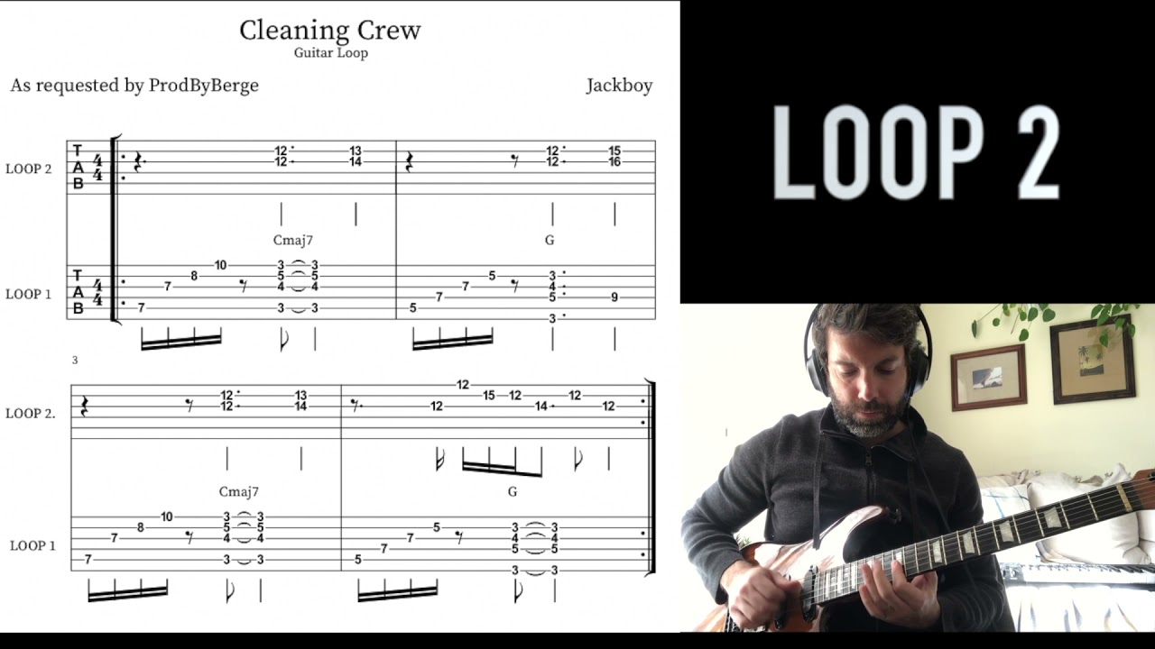 Jackboy - Cleaning Crew (Guitar Loop with Tab)