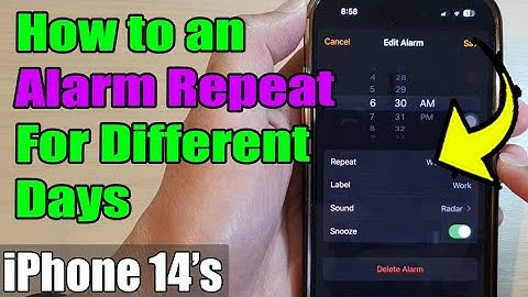 iPhone 14/14 Pro Max: How to Set an Alarm Repeat For Different Days