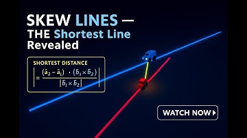Skew Lines in 3D — See the Shortest Line Appear! (Super Visual)