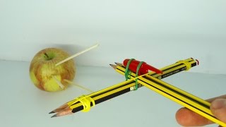 How To Make a Crossbow With 4 Pencils !