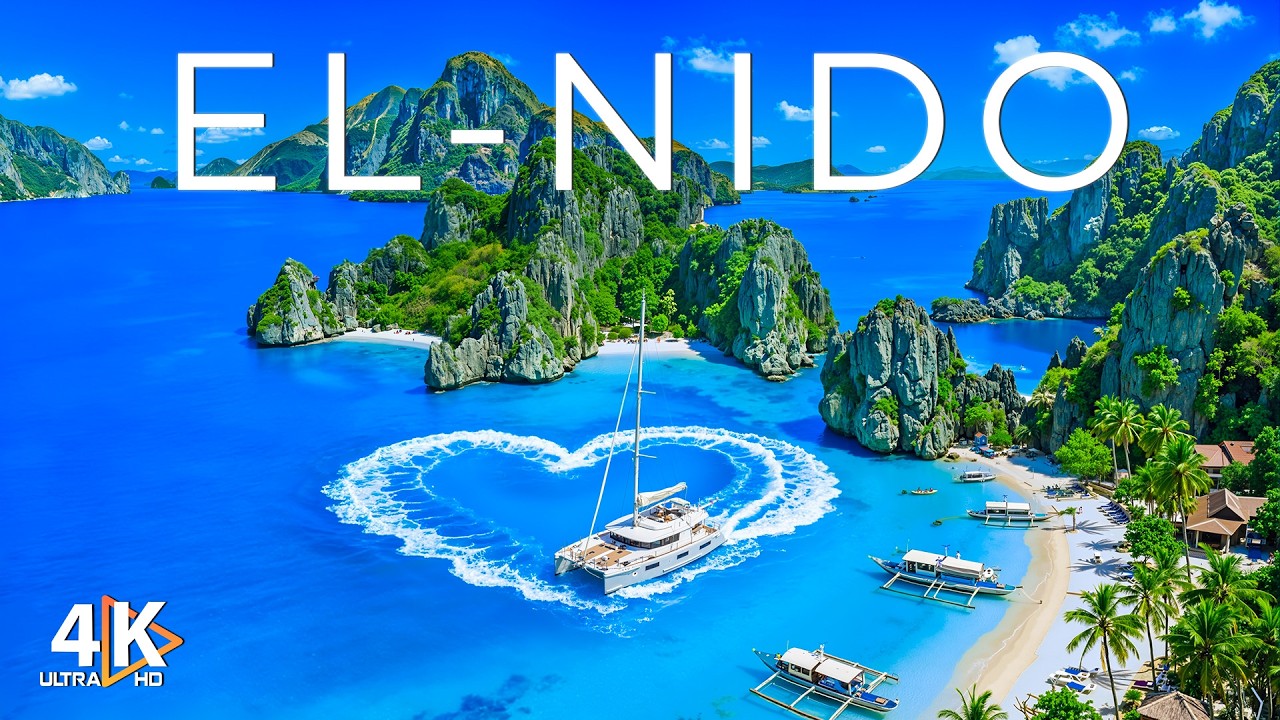 El Nido 4K – Paradise Lagoons, Limestone Peaks & Tropical Wonders with Deep House Chill Vibes