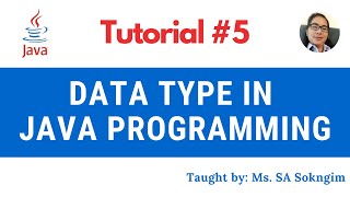 5. Data Type in Java Programming