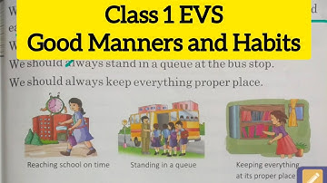 Class 1 EVS // Good Manners and Habits // Pocketful of lessons