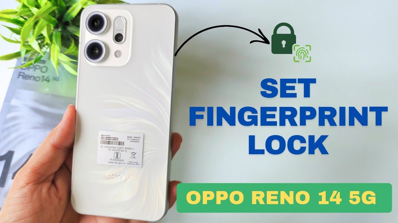 Oppo Reno 14 5g Fingerprint Lock | Fingerprint Lock setting