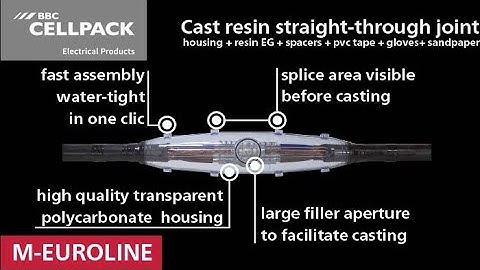 BBC Cellpack - Straight-through joint resin kit