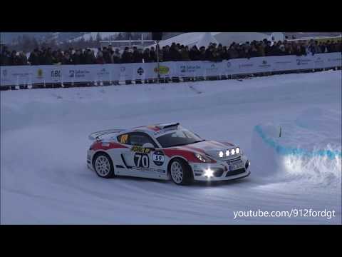 Video till Walter Röhrl kör rally-Cayman på is