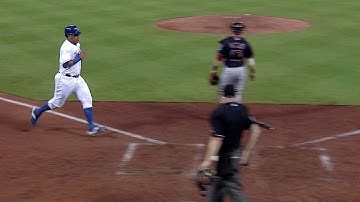 CLE@KC: Escobar singles in run, brings Royals closer