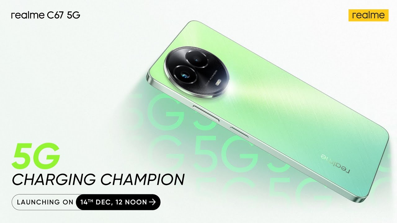 Launching realme C67 5G  5G Charging Champion 